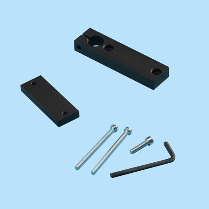 Teleskopstangen Halterung eckig