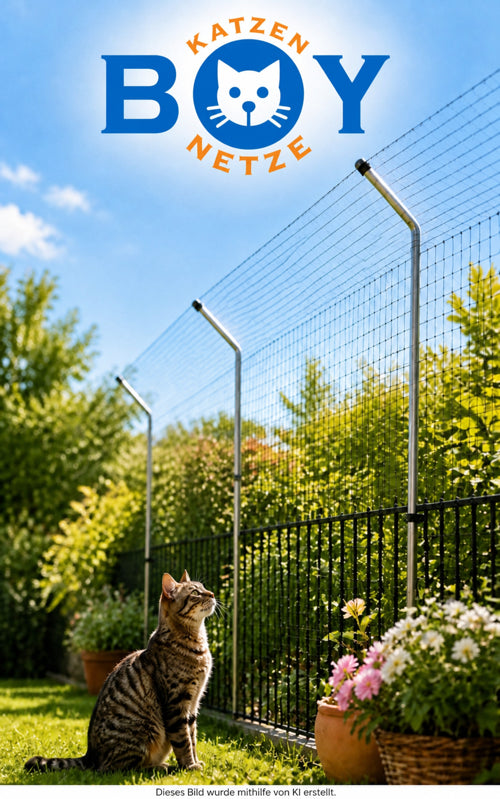 Uberkletterschutz für Katzennetze