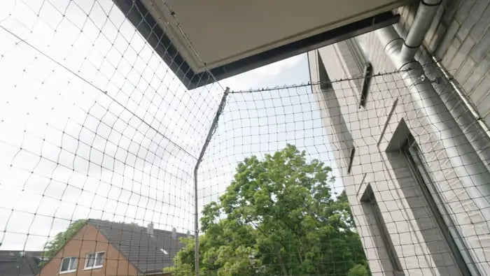 mauer balkon katzennetz