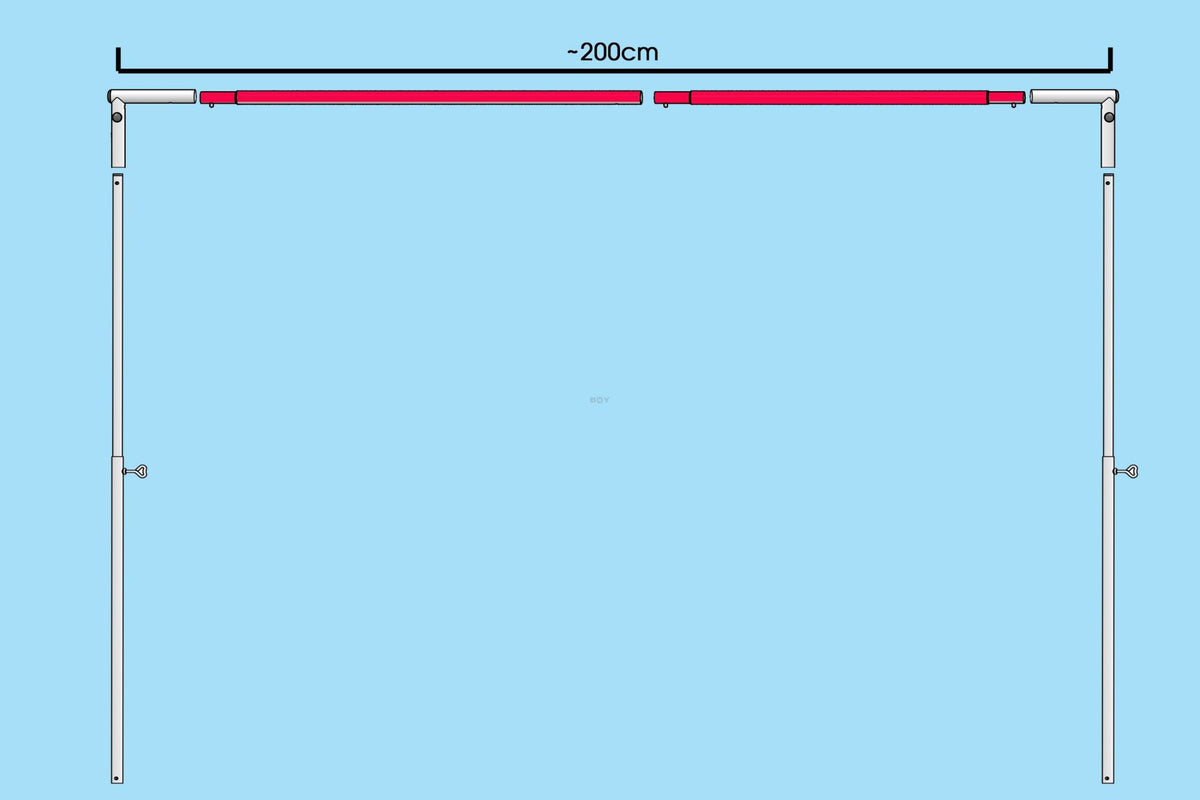 Verbindungsstange - 200cm aufbau